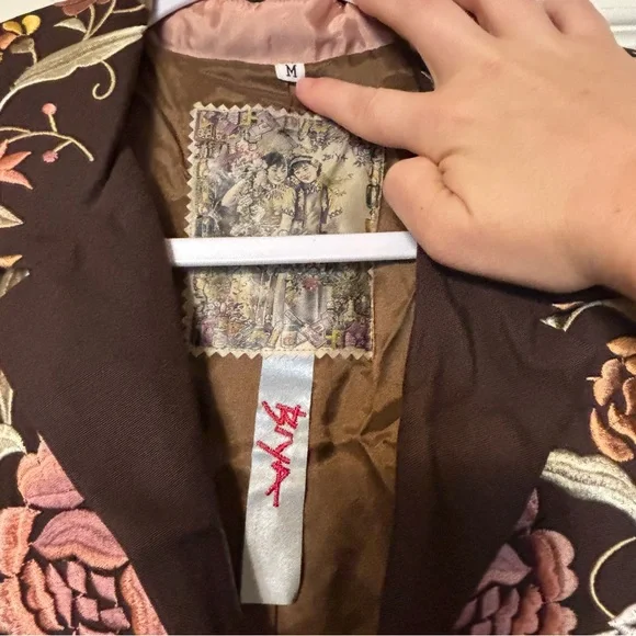 Johnny Was Biya Floral Embroidered Long Coat - Picture 9 of 12